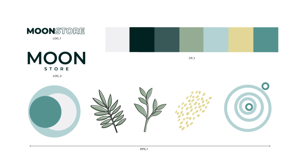 composicion de marca moonstore by sebs